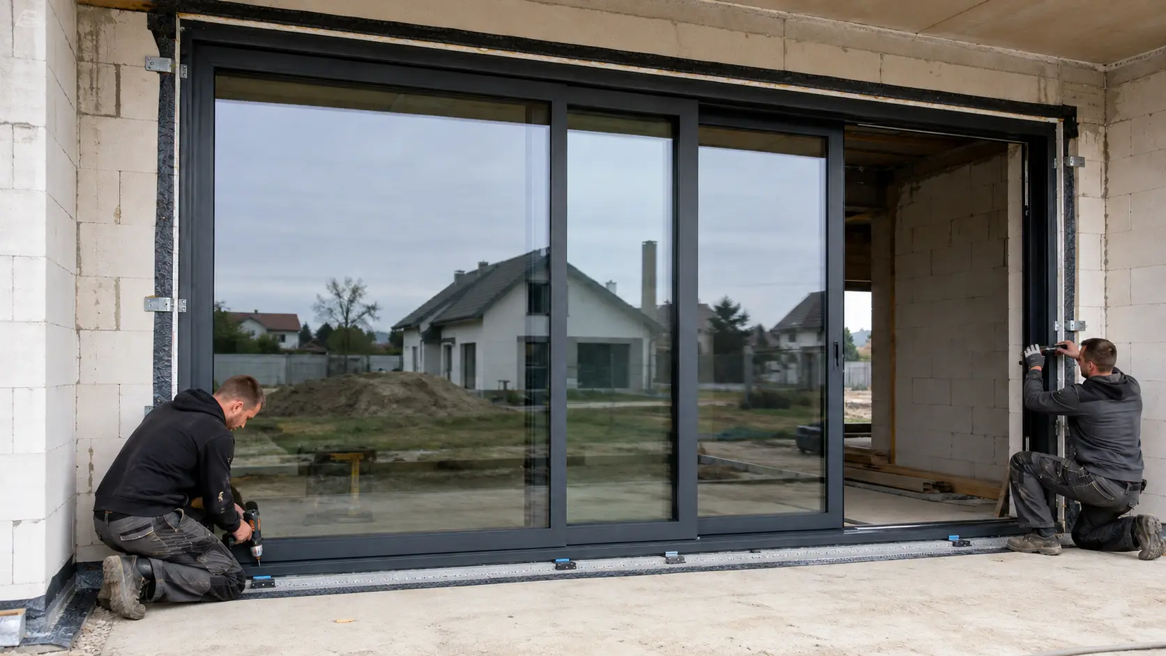 Najpierw stabilne podparcie, potem uszczelnienie. — Stolarka aluminiowa Lublin — okna, drzwi, HST